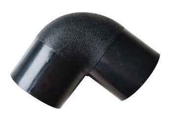 Codo del PE del ° del extremo 90 del tubo del abastecimiento de agua del saneamiento del agua de las instalaciones de tuberías del HDPE