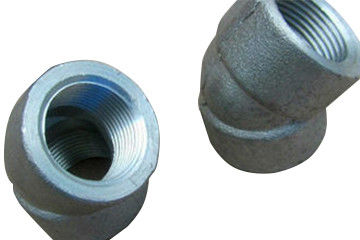Acero de carbono del tubo colocaciones de la tubería de acero del carbono del codo de 45 grados