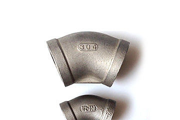 Acero inoxidable roscado SUS304 codo de 90 grados