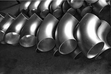 Codo largo del tubo del radio del acero inoxidable de Buttwelded 90 grados