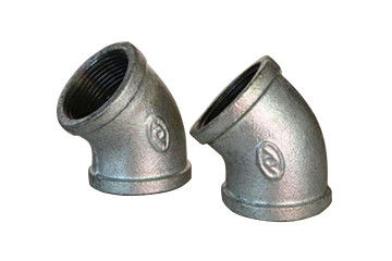 Codo del hierro maleable de la unión del tubo de hierro negro de 90 grados