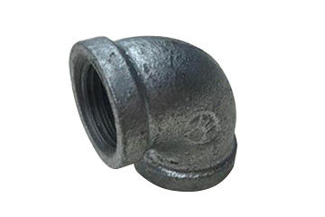 Codo del hierro maleable de la unión del tubo de hierro negro de 90 grados
