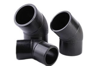 El HDPE del ANSI B16.9 las piezas acodadas de 45 grados empalma la fusión para la bomba de agua